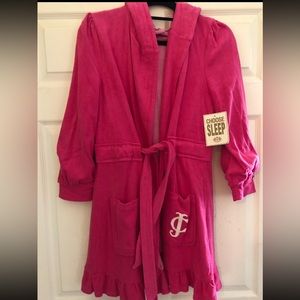 NWT Juicy Couture Women Robe Size Small Color: Dragonfruit